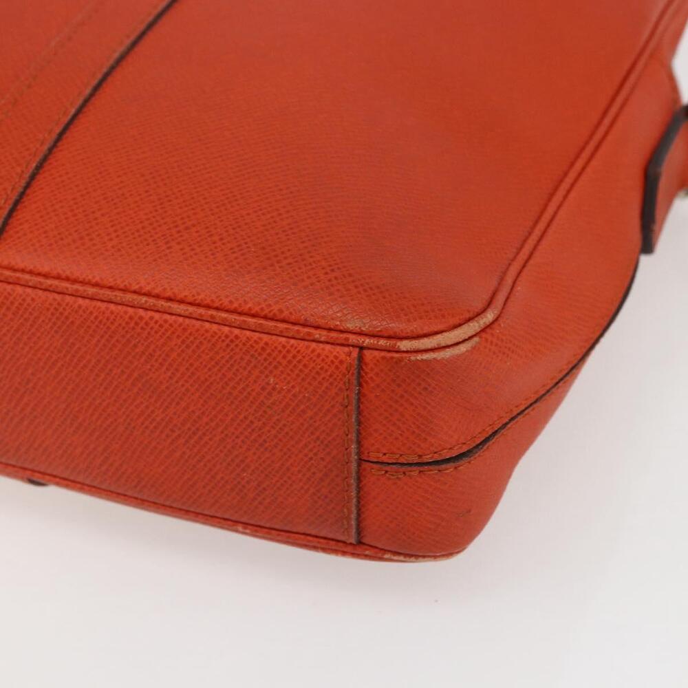 LOUIS VUITTON Taiga Porte Documents Voyage Bag Orange M30637 LV Auth 156354 - Picture 9 of 16